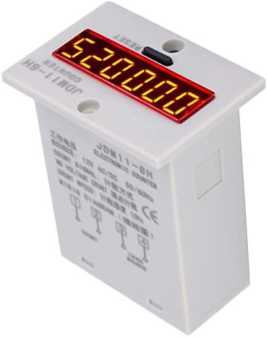 Electronic Counter,JDM11-6H No Voltage Counter 6 Digits Electronic LED Digital Display Counter Relay(AC110V)