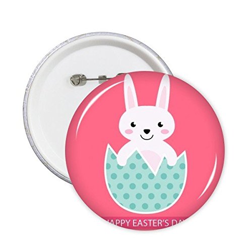 Badge bouton lapin de Pâques bleu pour embellir les vestes de fête