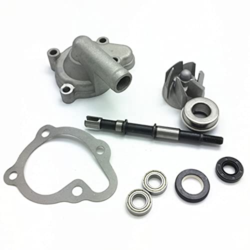 Water Pump Assy Replacement for GY6 250CC CH250 CF250 Water-Cooled ATV Scooter ATV Fitting Cover Shaft Oil Seal Replacement