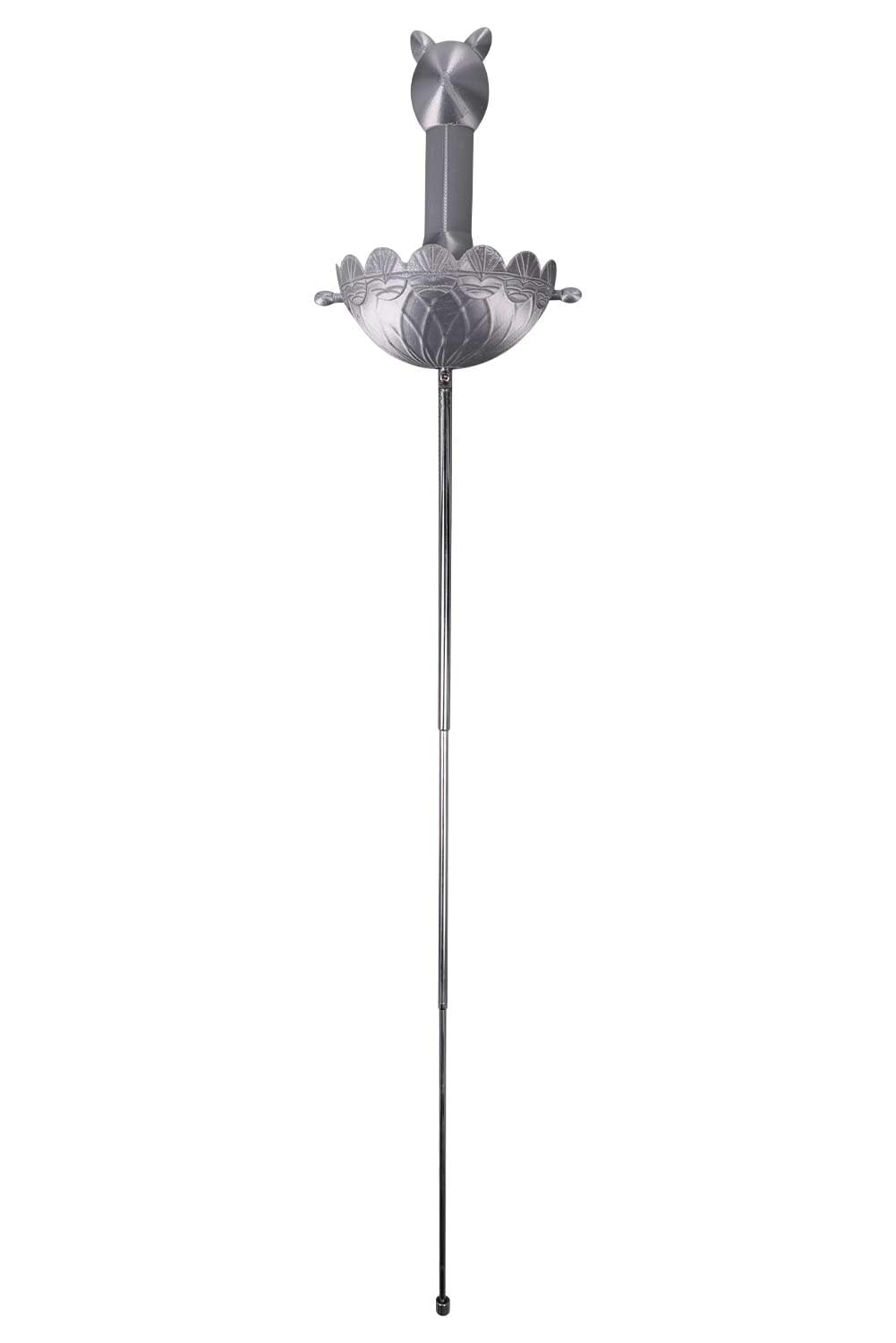 Puss Sword Cat in Boots Cosplay Costume Accessory Puss 3D Printed Scalable Sword, Silver, One Size