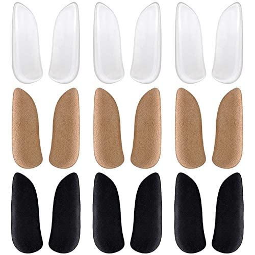 Reinscer 3 plantillas de silicona para supinación y pronación, plantillas de gel correctivas para zapatos, arcos, piernas, alineación del pie, dolor de rodilla