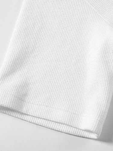 Image of Trillion Men's Waffle Knit Henley Half Sleeve Tshirt for Men