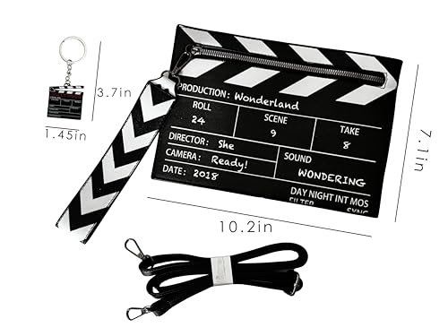 Clapperboard Design Crossbody Bag Fashion Leather Creative Wrist Handbag Movie Night Party2