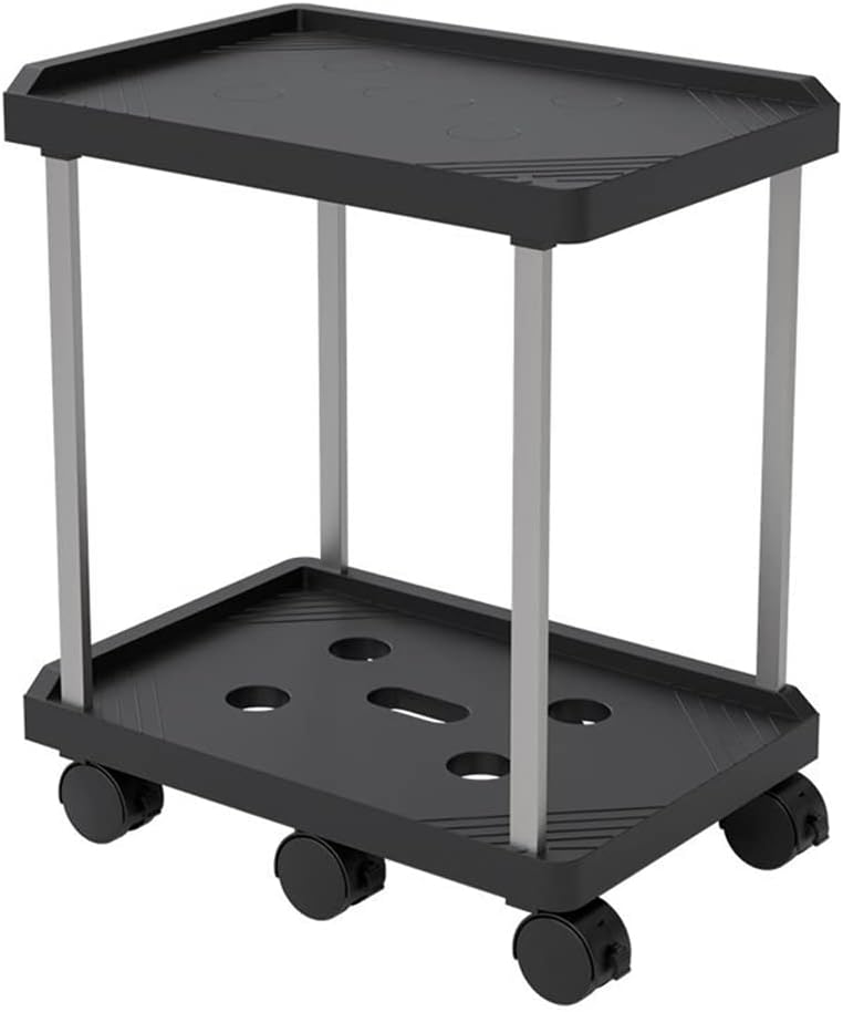ROYAL POLAR 2-Tier Desktop Pc Printer Stand with Adjustable Wheels