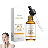 Vitamin C Serum Gesicht, Anti-Aging Gesichtsserum mit Niacinamid, Hyaluronsäure, Spendet Intensive Feuchtigkeit, mildert Pigmentflecken, Hellt den Hautton auf und repariert die Hautbarriere