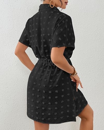 Robe de plage légère à boutons et ceinture ajustée pour silhouette fluide - 6