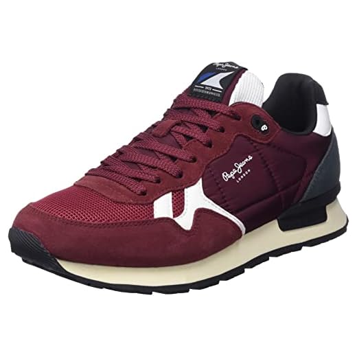Pepe Jeans Britt Man Studio Green, Zapatillas Hombre, 299borgoña, 42 EU