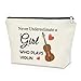 Sazuwu Violin Gifts Women's Makeup Bag Cosmetic Bag for Violin Players Lovers Teachers Music Enthusiasts Violinist Appreciation Graduation Birthday present travel pouch