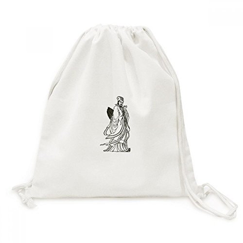 Sac à cordons Zhuge Liang Chine Dao sac à dos toile voyage et sport léger