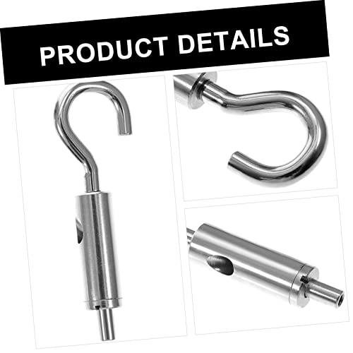 Kit de accesorios para cables de acero 6 piezas Tensor de gancho y ojal de cobre miniatura 4