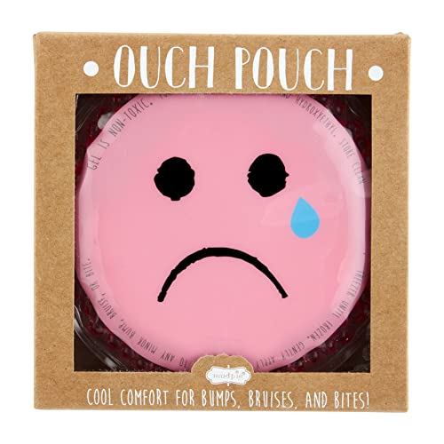Mud Emoji Happy/Sad Face Ouch Pouch Set, Pink