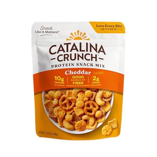 Catalina Crunch Protein Snack Mix, Cheddar, 5.25 oz Bag (Pack of 1)