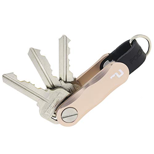 PocketPro Singularity 2.0 - Key Organizer - Smart Key Holder - Holds Up To 8 Keys - Made in America (Rose Gold)