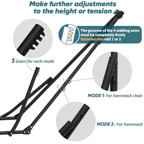 Anyoo Hammock & Hammock Chair with Foldable Stand, view 5