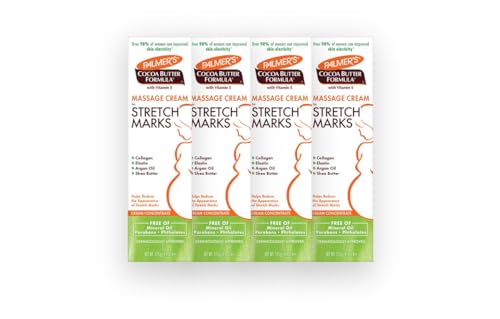 Palmer's Cocoa Butter Formula Massage Cream For Stretch Marks 4.40 oz (Pack of 4)