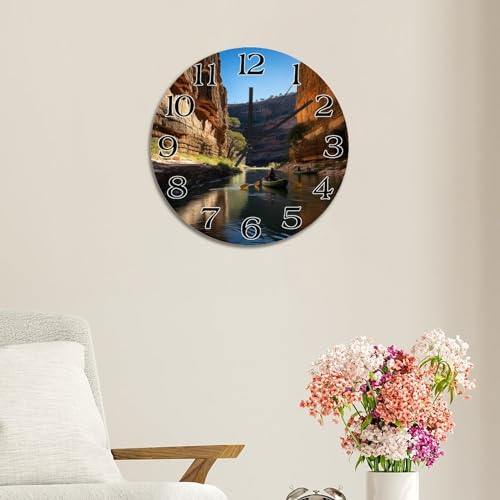 Horloge murale Texas Big Bend de 38,1 cm style rustique rétro - 6