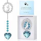 Kenning Pet Memorial Suncatcher Cat Memorial Gifts for Loss of Cat Sympathy Gifts Thoughtful Pet Remembrance Sun Catcher Bereavement Passing Away Remembrance Crystal Suncatcher Hanging Window Ornament