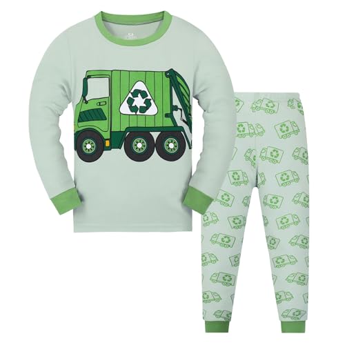 Pijama de dinosaurio para niños pequeños conjunto de algodón de dos piezas otoño e invierno