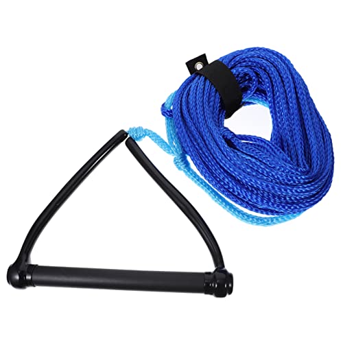 ARTSEWPLY Black Handle Water Ski Rope for Boating Durable Towable Rope for Wakeboard Kneeboard Comfortable Grip for Water Sports Activities