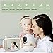 HelloBaby Baby Monitor with Remote Pan-Tilt-Zoom Camera and 3.2'' LCD Screen, Infrared Night Vision, Temperature Display, Lullaby, Two Way Audio, with Wall Mount Kit