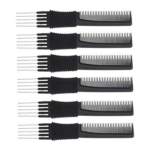 Housoutil Peines Profesionales Multifunción Para Cardar Cabello 6 Unidades Tamaño Estándar Para Peluquería Uso Salón y Hogar Cuidado Capilar Sin Daño