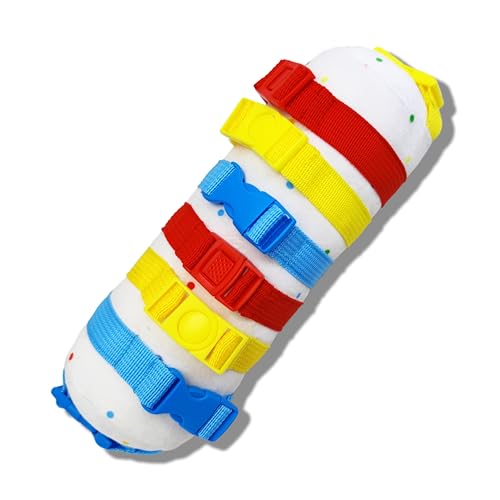 Image of Buckle Barrel Pillow - Travel Activity, Fine Motor Activity, Educational Toy, Montessori Toy for Toddlers 1-Year olds and 2-Year olds