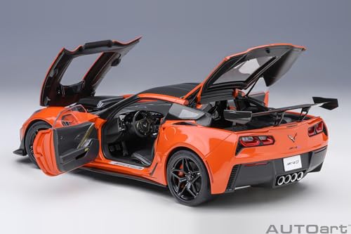 Autoart 2019 Chevrolet Corvette C7 ZR1 Sebring Orange Tintcoat 1/18 miniatura 6