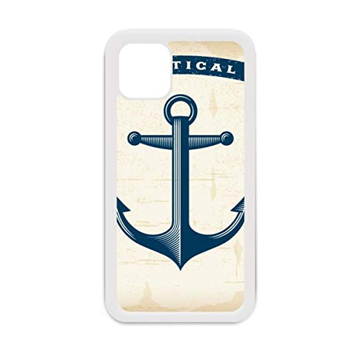 Coque iPhone 12 Pro Max style marine blanche pour le quotidien