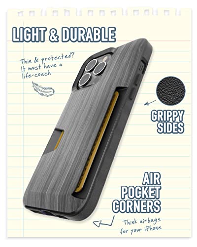 Image of Smartish iPhone 13 Pro Wallet Case - Wallet Slayer Vol. 1 [Slim + Protective] Credit Card Holder - Drop Tested Hidden Credit Card Slot Cover for Apple iPhone 13 Pro - Chef's Special