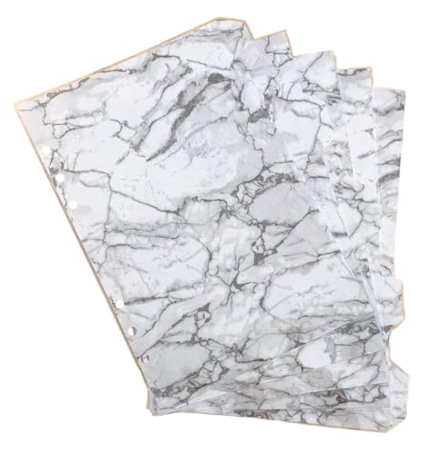Image of A5 Filofax Organiser Planner Dividers in Beautiful Marble Design Fully Laminated