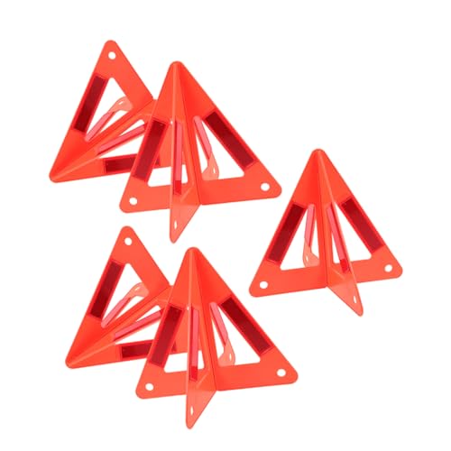 5 piezas Triángulo Reflectivo de Emergencia para Vehículo miniatura 1