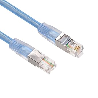 Cable Central LLC (5 Pack 7Ft RJ11 Shielded Modem Cable for DSL Internet - 7 Feet