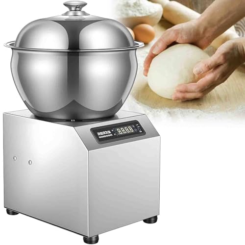 ylpddmm Amasadora Industrial de 5/8 kg, amasadora con Temporizador y Doble rotación, Ideal para Pan, Pizza y Uso doméstico 5KG