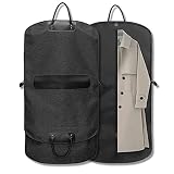 Arxus 40" Garment Bag,Oxford Fabric Travel Business Carry on Suit Bag for Coats Hanging Clothes Dres