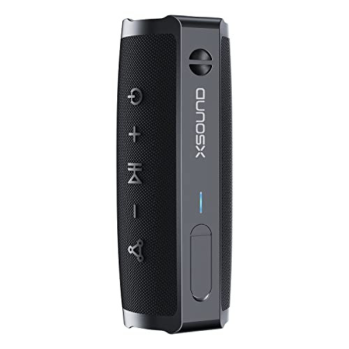 XSOUND Altifalante Bluetooth sem fios impermeável FunPlay Pro 30W Bluetooth altifalante com subwoofer, 20 horas de tempo de reprodução, IPX7 impermeável, carregamento rápido tipo C