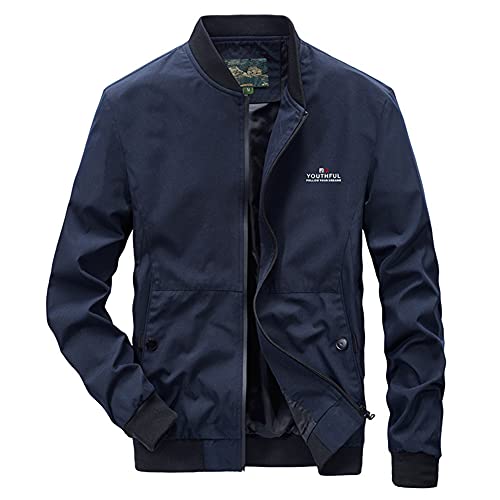Image of sandbank Men's Casual Lightweight Flight Jacket Softshell Zipper Windbreaker Bomber Jacket