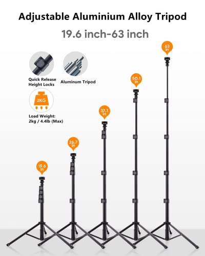 Luce ad anello LED per selfie con treppiede e