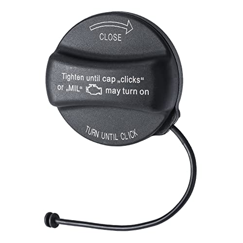 Pindex Carburante Tappo Serbatoio Coperchio Benzina 16117222391 Fit per BMW per E36 E39 E46 E60 E90 E92 X3 X5 Serie 3 Serie 5 6 Serie 7, Nero