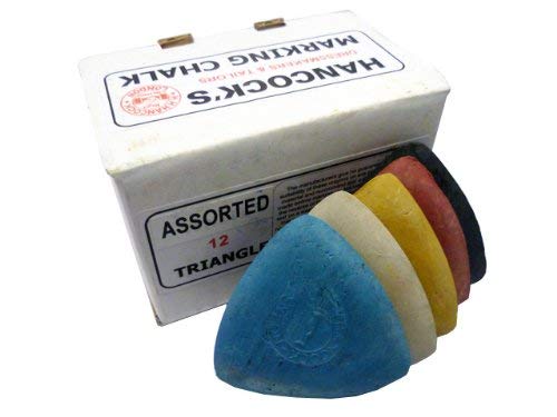Marking Chalk - 12 x Assorted Hancocks Tailors Fabric Marking Chalks