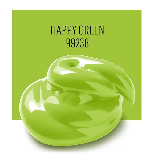 Image of FolkArt Multi-Surface Paint, 2 oz, Happy Green 2 Fl Oz