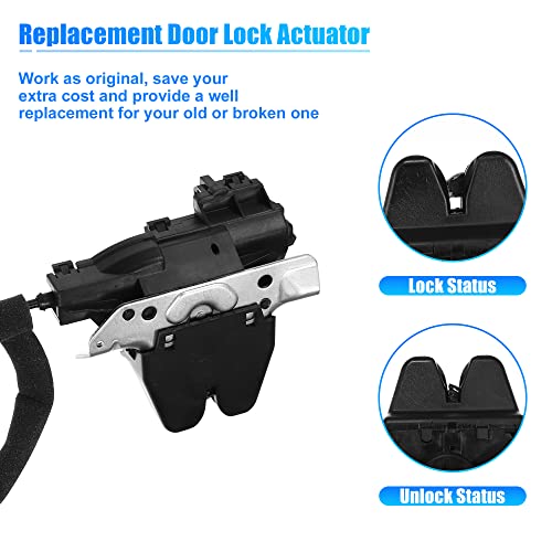 Image of X AUTOHAUX 2047500485 Rear Trunk Tailgate Door Lock Latch Actuator Assembly for Mercedes-Benz C63 for AMG 2008-2015 for Mercedes-Benz E300 2017-2019