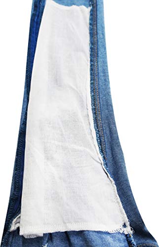 KIDSCOOL SPACE Kids Faixa elástica plissada com buracos rasgados dentro da calça jeans lavada com ág