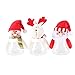 Toyvian 3pcs vasetti di Caramelle di Natale scatole di Caramelle Trasparenti di plastica contenitori di vasetti di Biscotti per Bambole per Bambini Festa di Natale