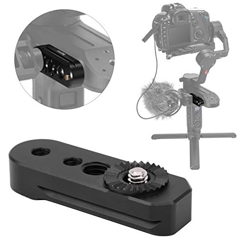 Image of Qiilu Alloy Stabilizer Accessories Extension Tube Camera Stabilizer Expansion Plate Gear Adapter Board for WeeBill S - Black