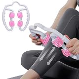 SanLead Muscle Roller, Manual Trigger Point Massager Fit Rollers Pro Cellulite Massager, for Full Bo