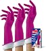 Playtex Living Reuseable Rubber Cleaning Gloves (Medium, Pack - 3)