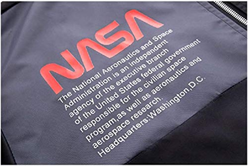 BAIMORE Men's Apollo NASA Fashion Patches Slim Fit Bomber Jackets Windbreaker3