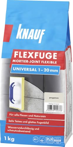 Knauf Fugenmörtel Flexfuge Universal 1-20 mm pergamon 1 kg...