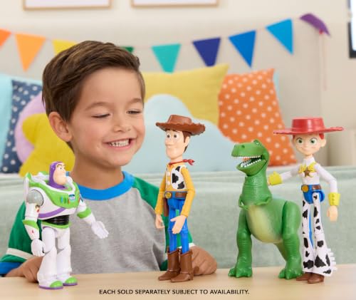 Image of Mattel Disney and Pixar Toy Story 5 Rex Action Figure | 7-inch Playscale, 1 Key Character, 8+ Posable Joints, Movie-Accurate Design