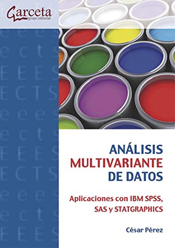 Portada de Análisis multivariante de datos: Aplicaciones con ibm spss, sas y statgraphics